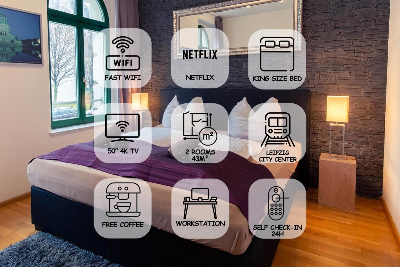Feelgoodflats Design In Center, Station Close With Netflix Und Workplace *